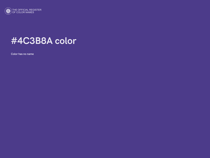 #4C3B8A color image