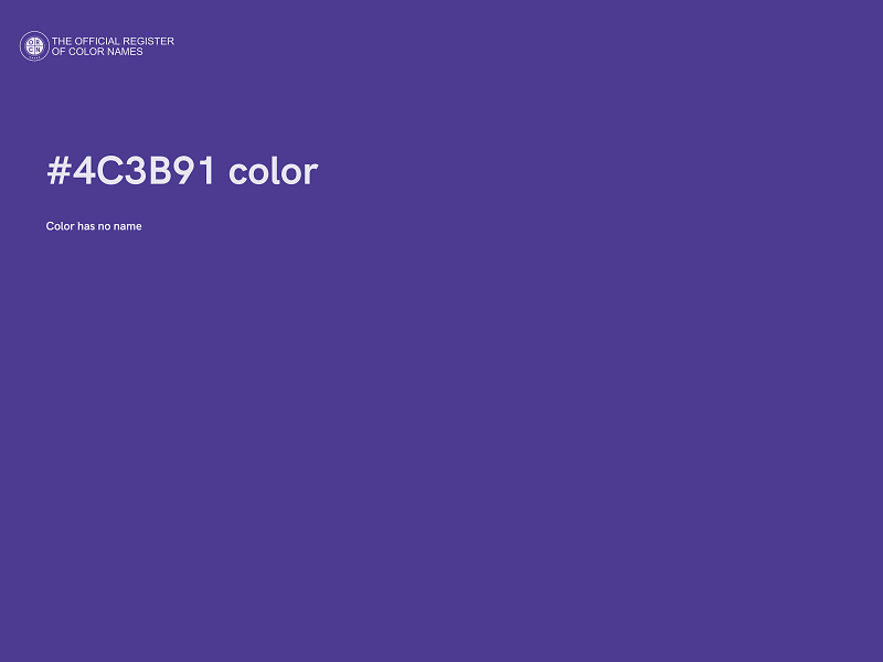 #4C3B91 color image