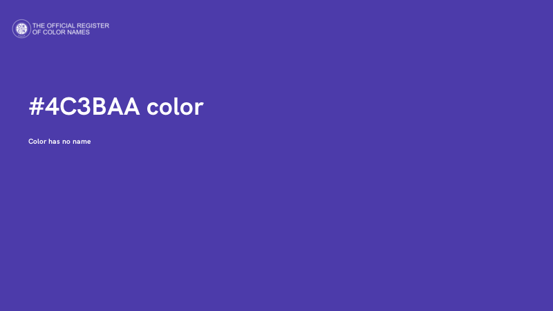 #4C3BAA color image