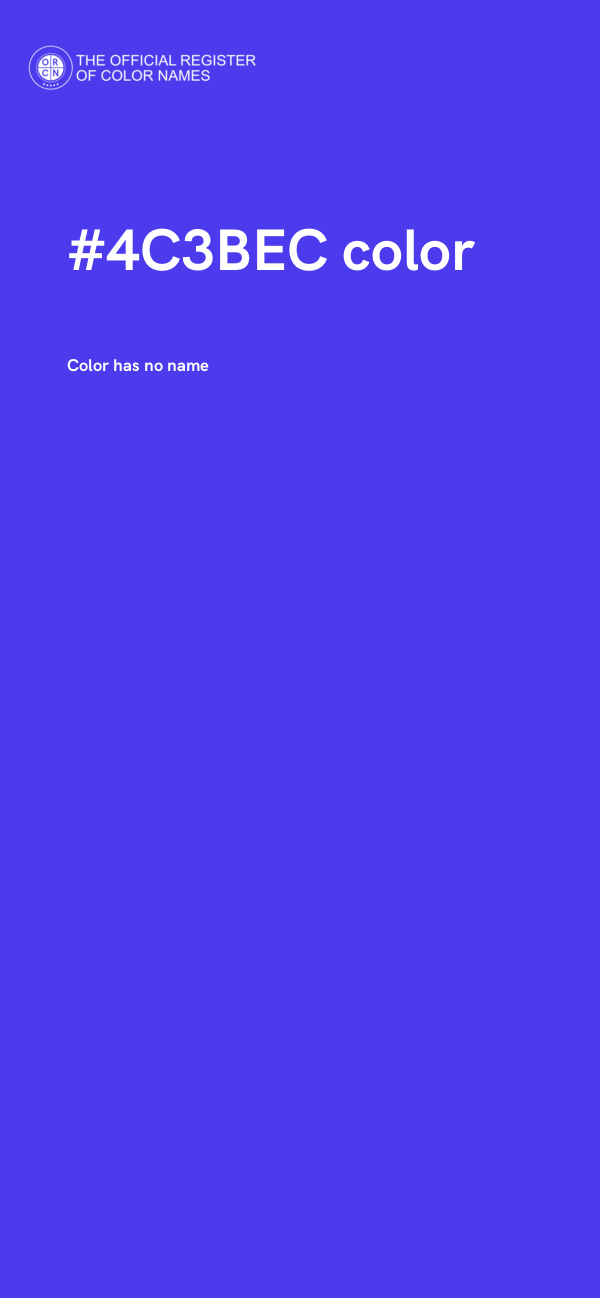 #4C3BEC color image