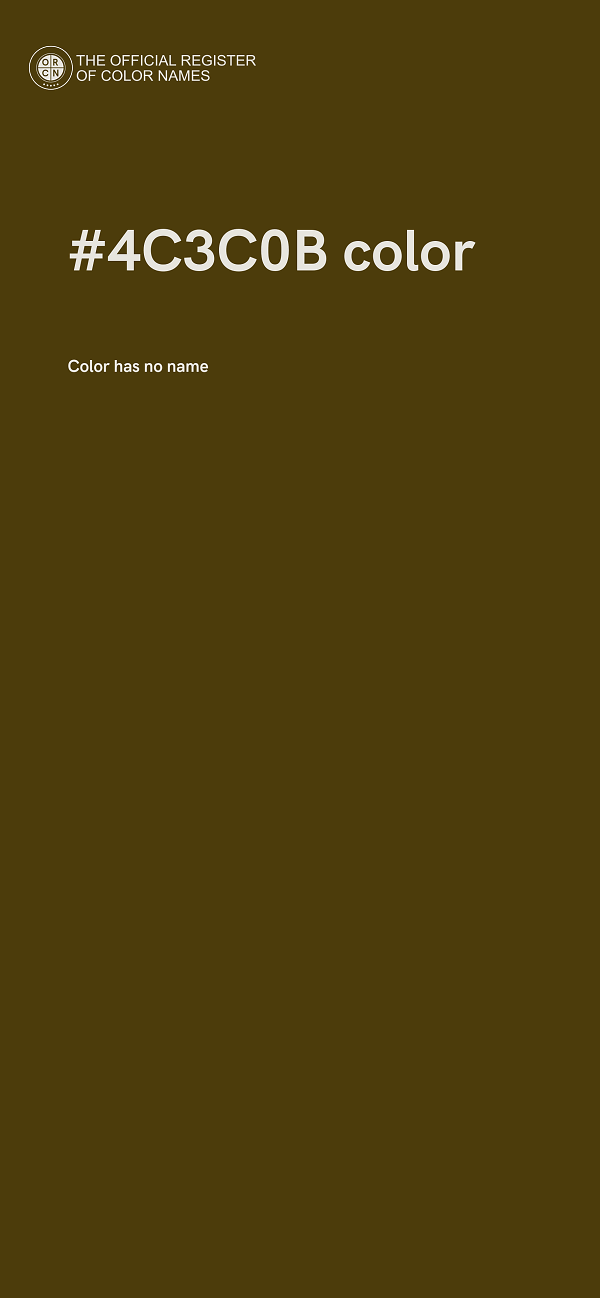 #4C3C0B color image
