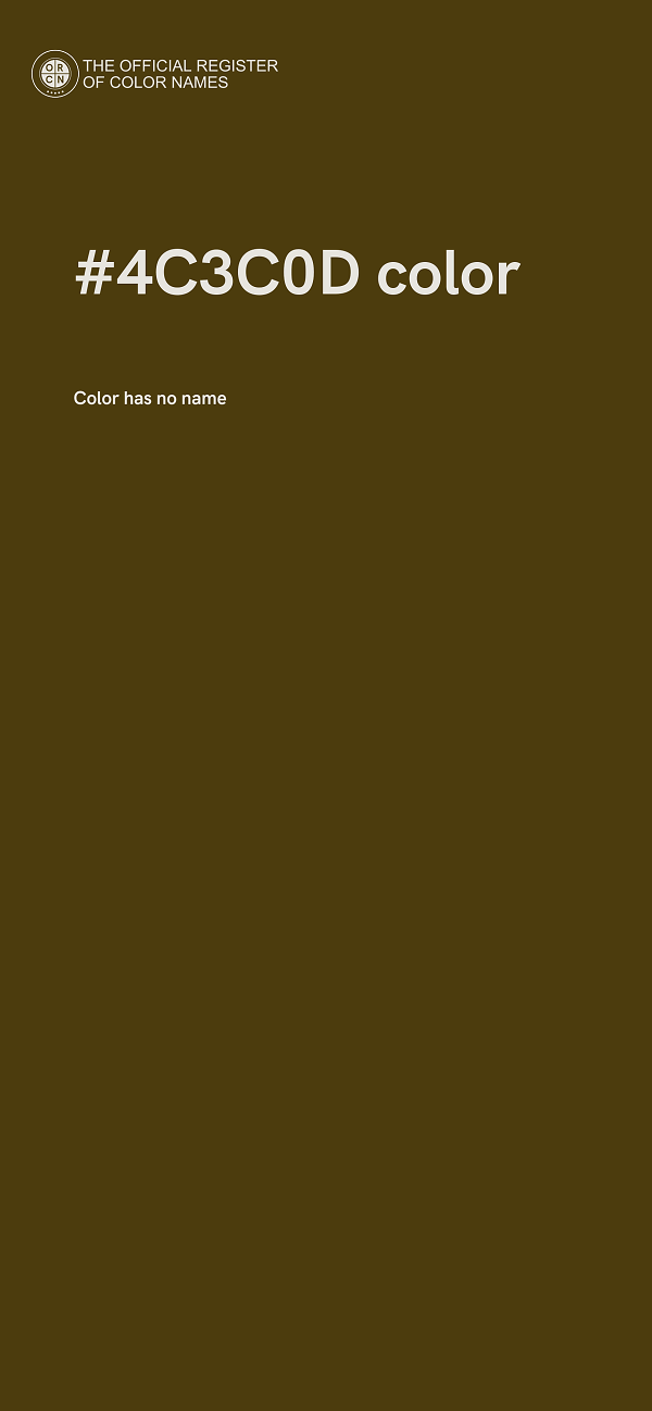#4C3C0D color image