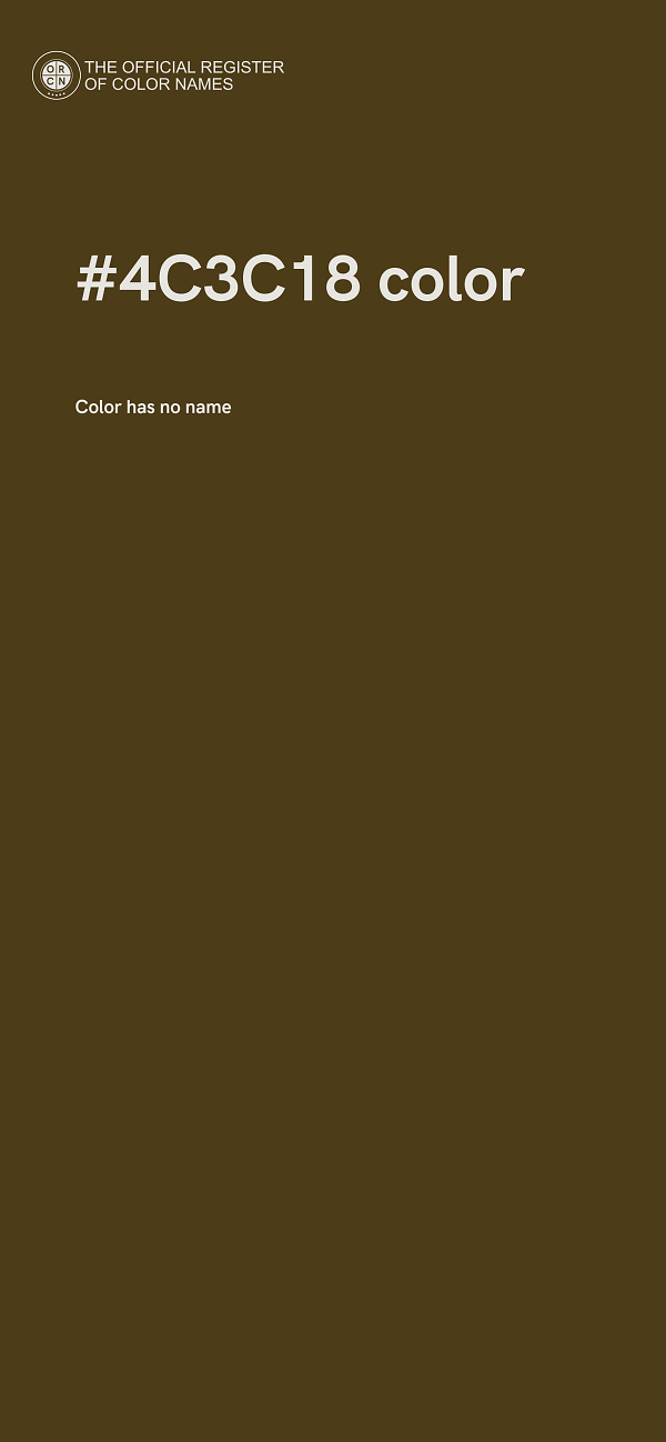 #4C3C18 color image