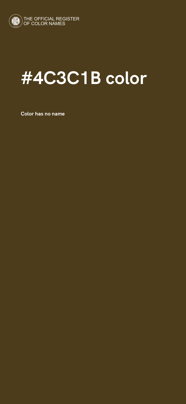 #4C3C1B color image