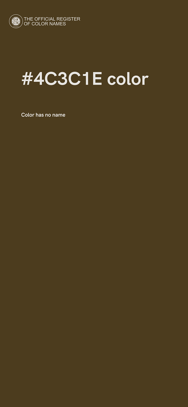 #4C3C1E color image
