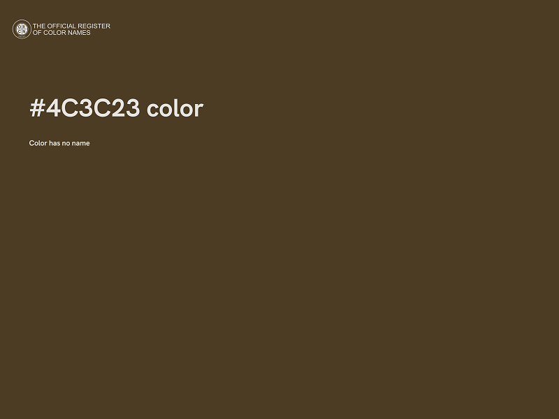 #4C3C23 color image