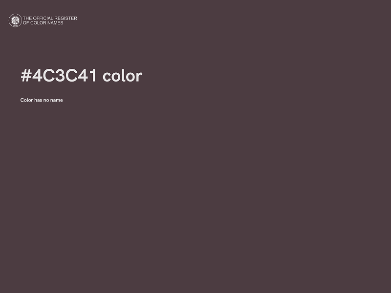 #4C3C41 color image