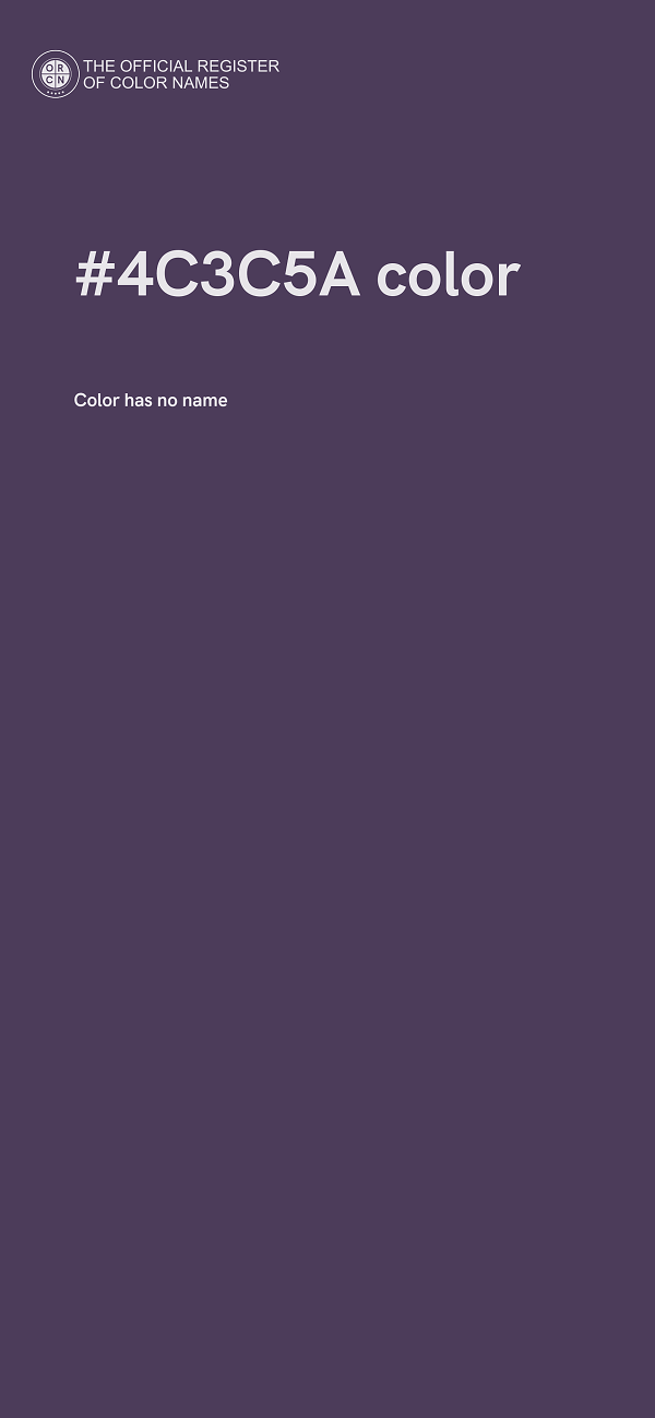 #4C3C5A color image