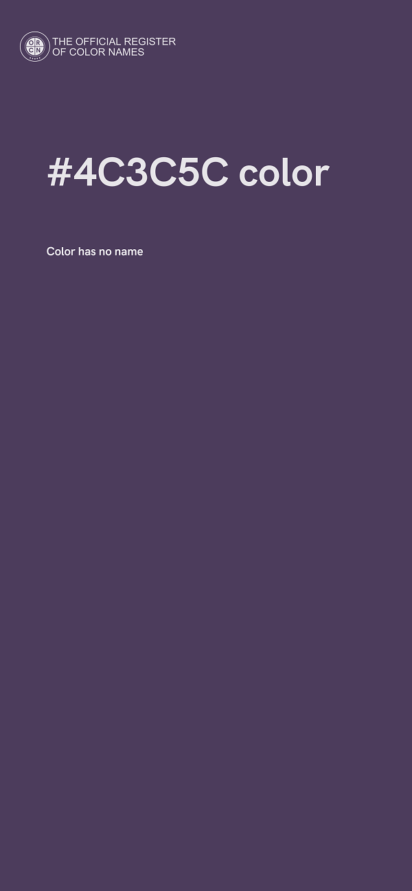 #4C3C5C color image