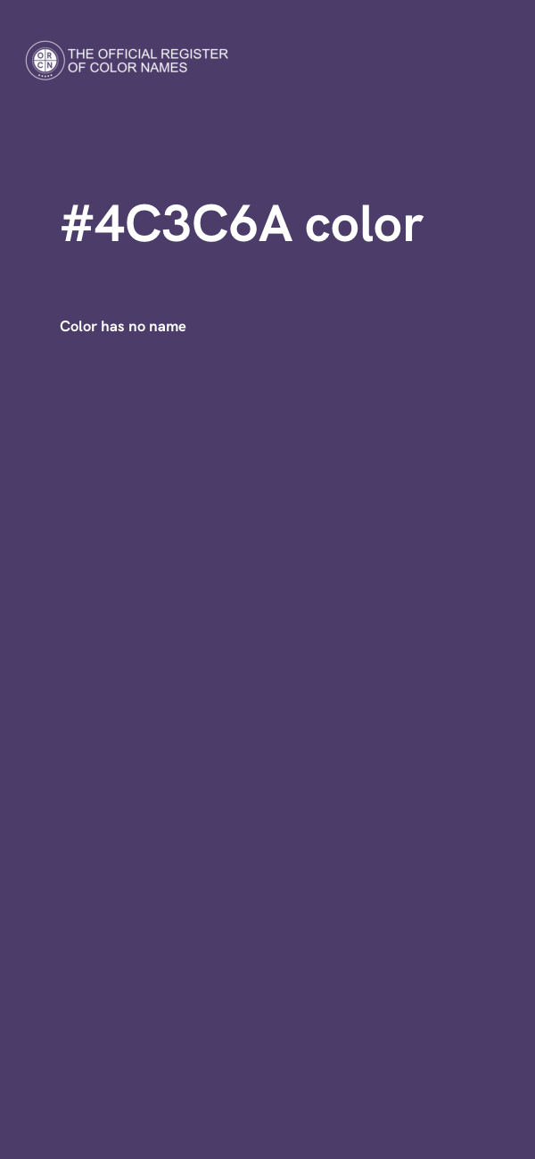 #4C3C6A color image