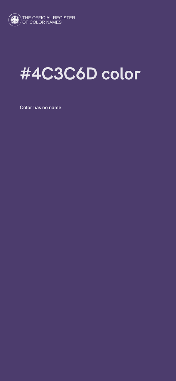 #4C3C6D color image