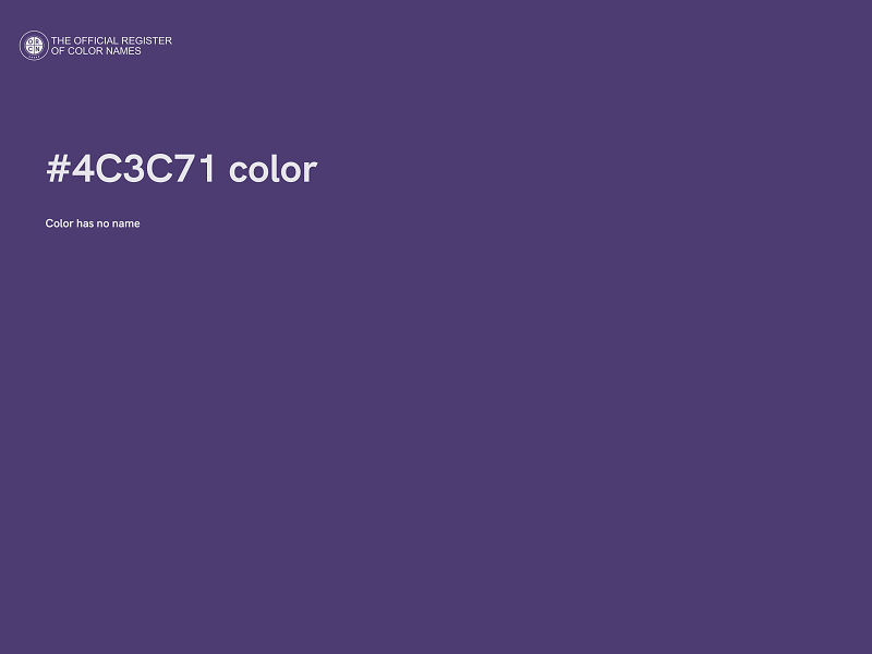 #4C3C71 color image