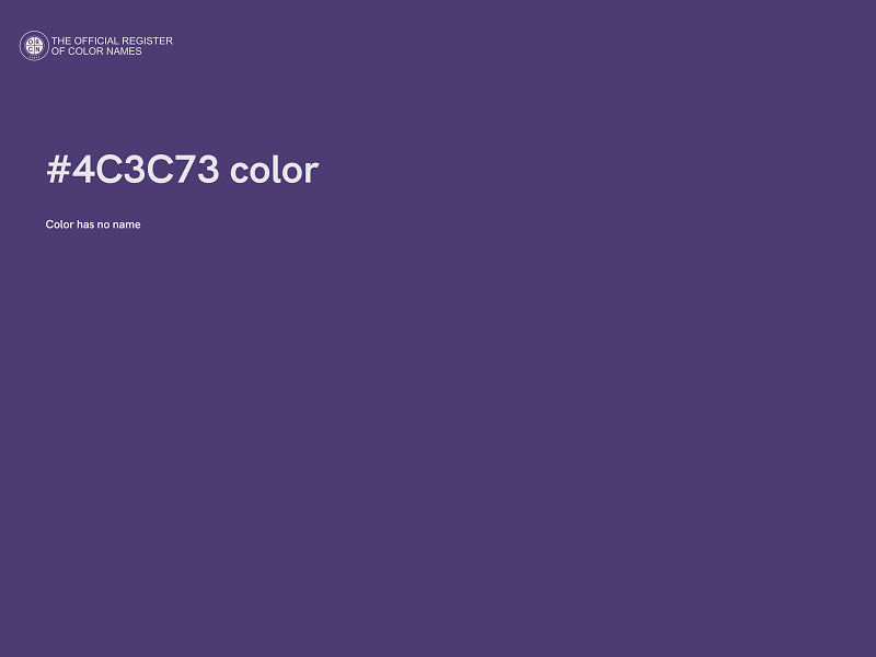 #4C3C73 color image