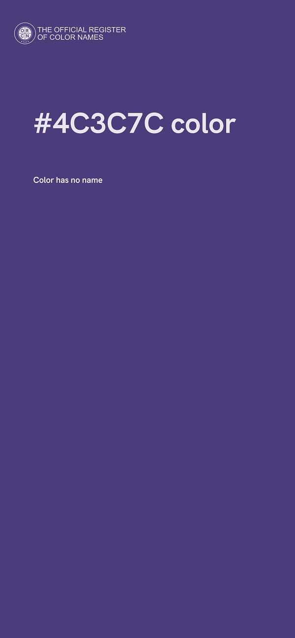 #4C3C7C color image