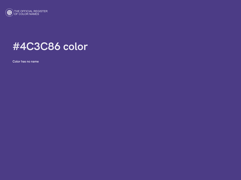 #4C3C86 color image