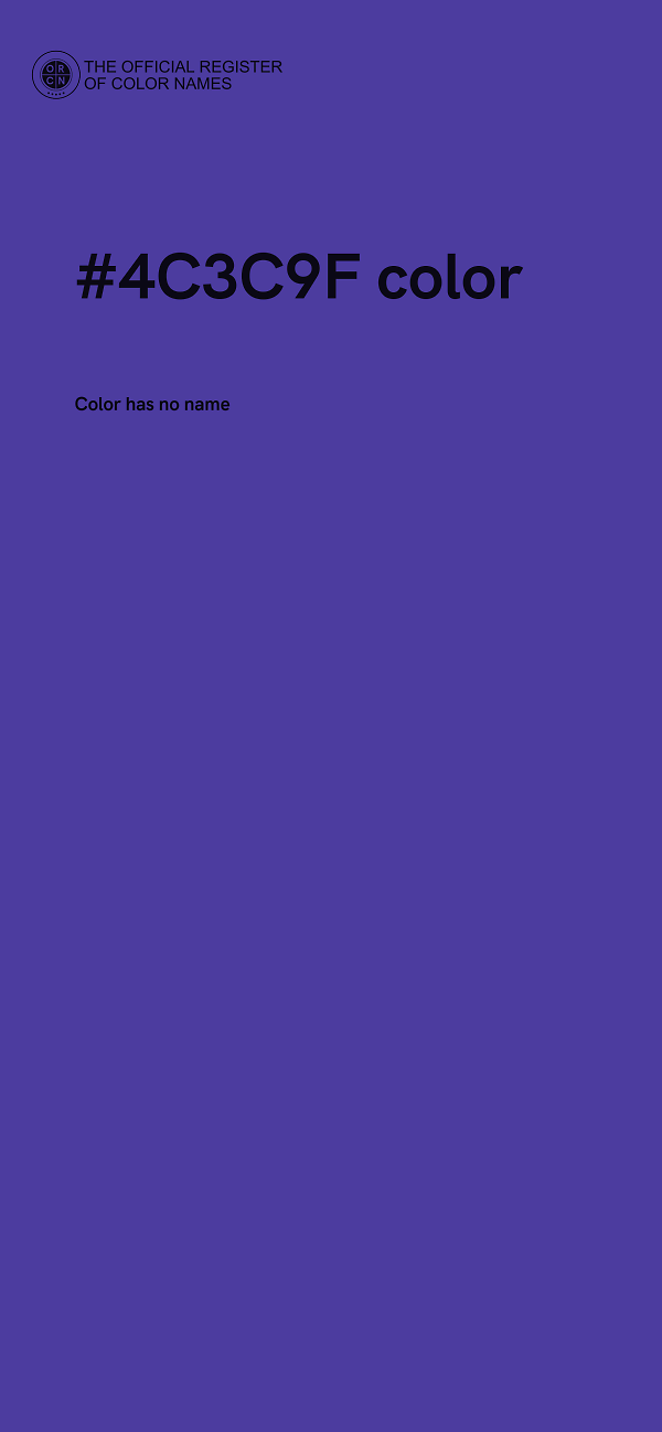 #4C3C9F color image