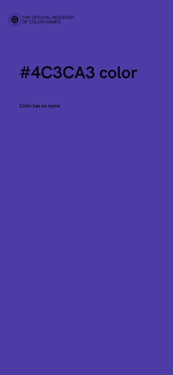#4C3CA3 color image