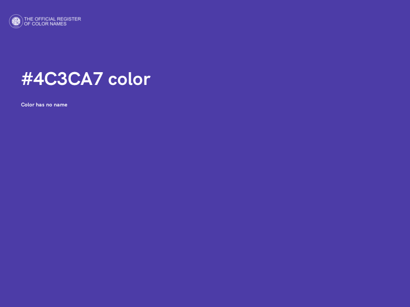 #4C3CA7 color image