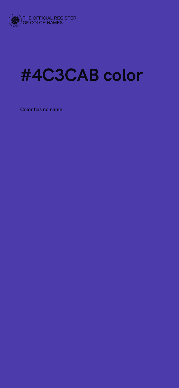 #4C3CAB color image