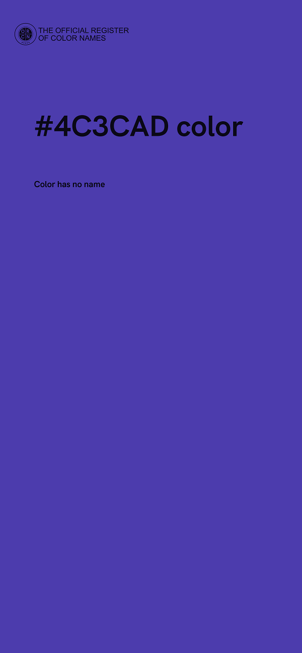 #4C3CAD color image
