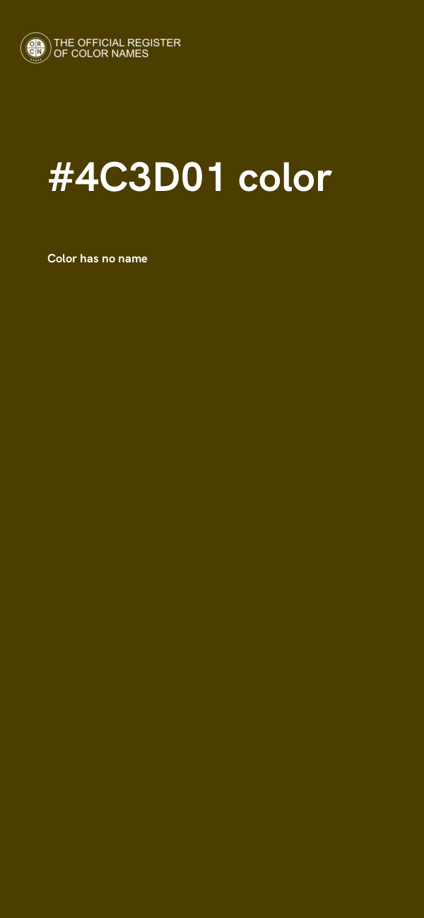 #4C3D01 color image