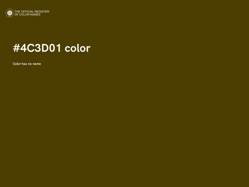 #4C3D01 color image
