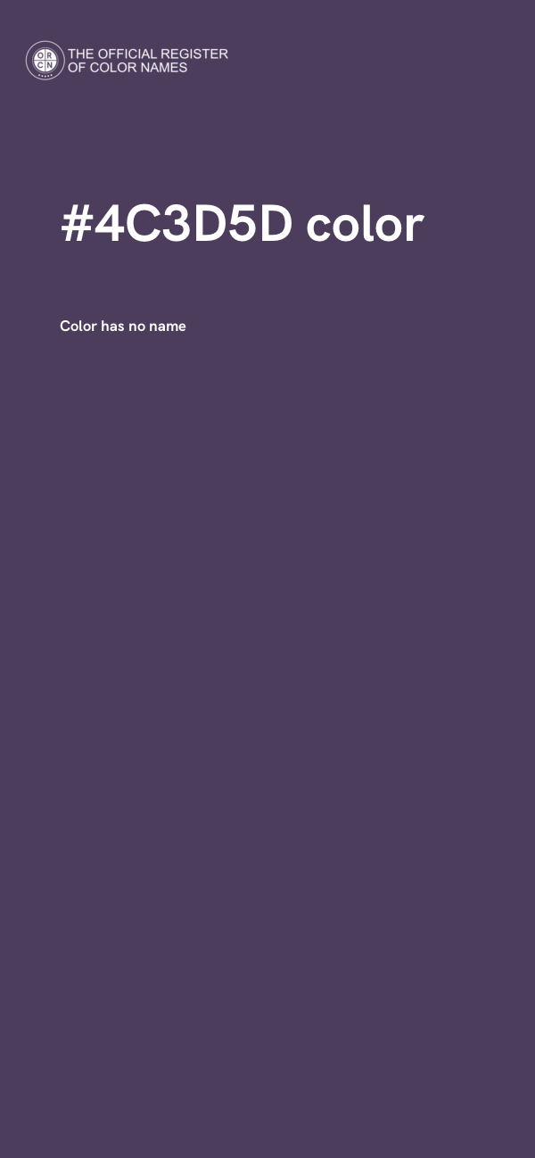 #4C3D5D color image