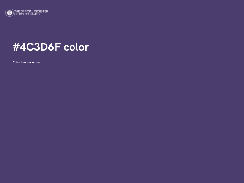 #4C3D6F color image