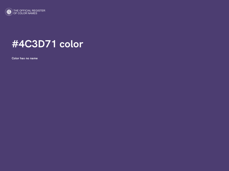 #4C3D71 color image