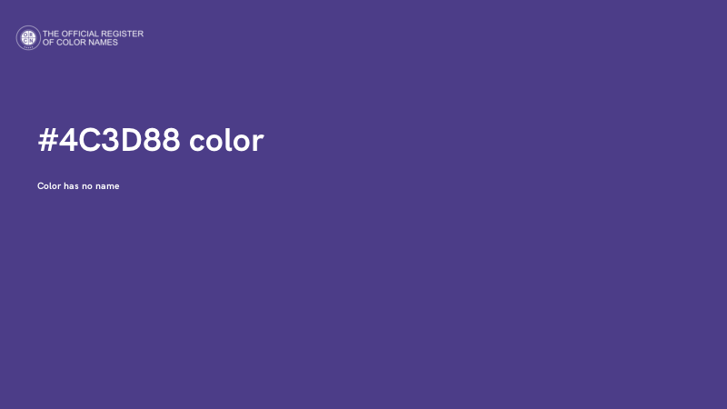 #4C3D88 color image