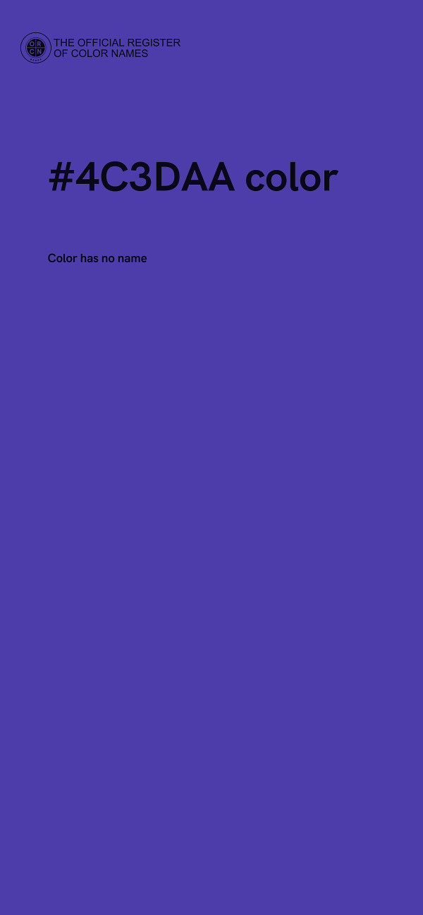 #4C3DAA color image