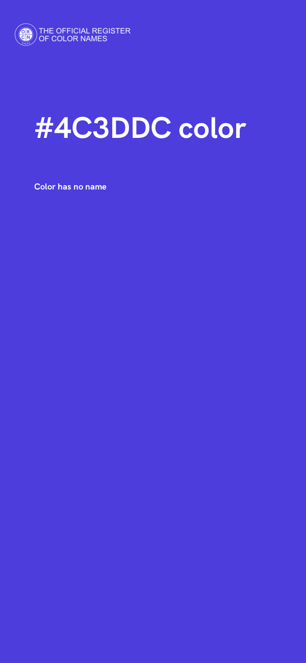 #4C3DDC color image
