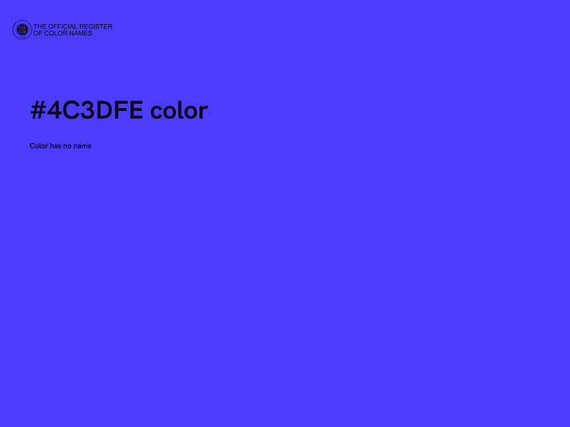 #4C3DFE color image