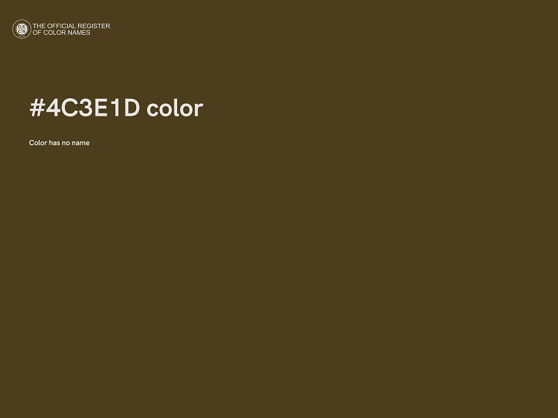 #4C3E1D color image