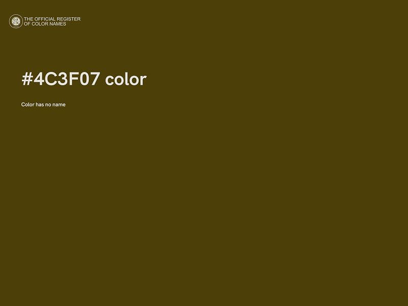 #4C3F07 color image