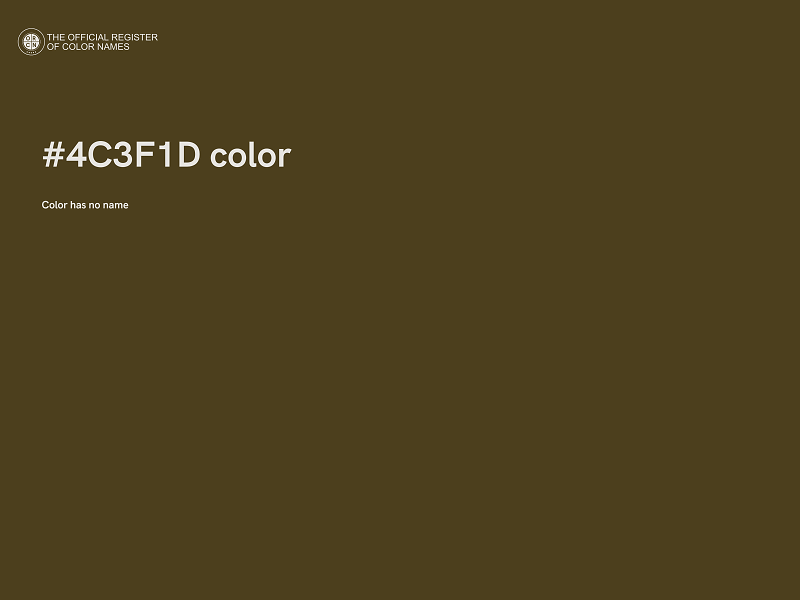 #4C3F1D color image