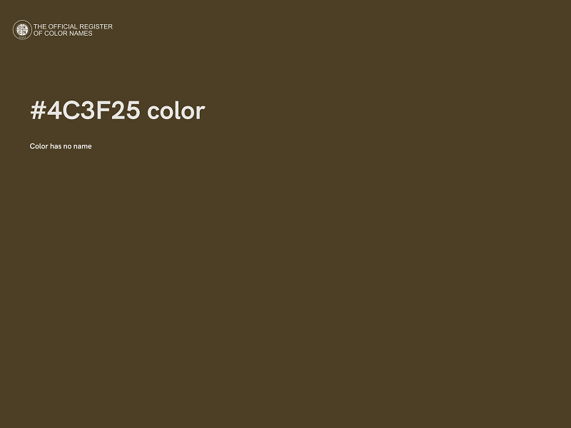 #4C3F25 color image