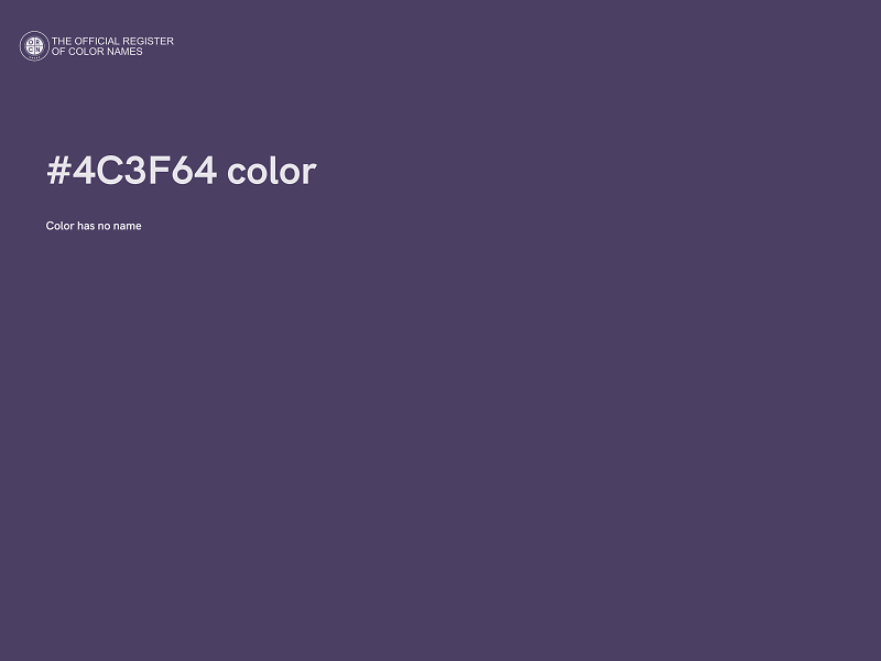 #4C3F64 color image