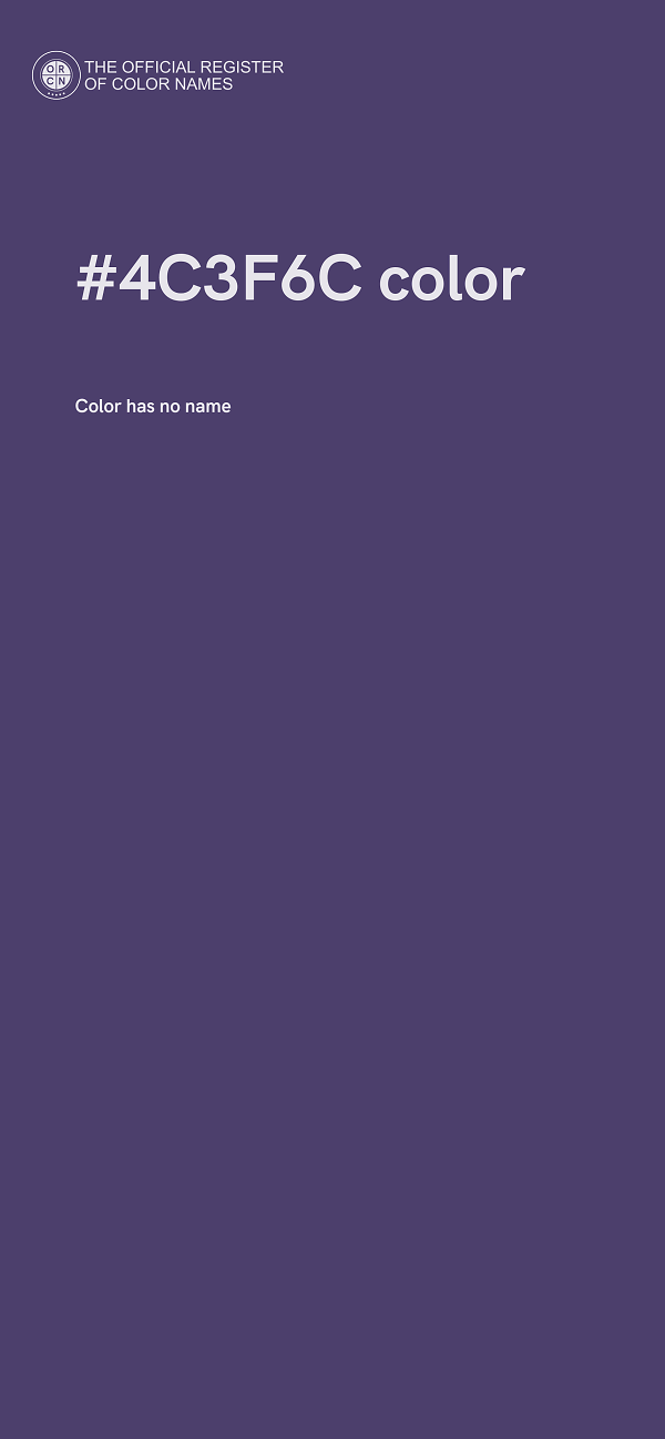 #4C3F6C color image