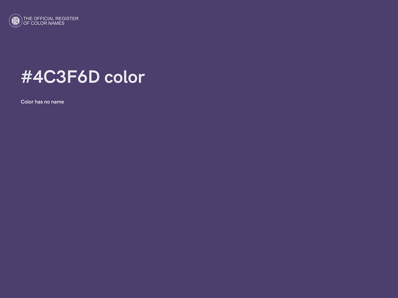 #4C3F6D color image