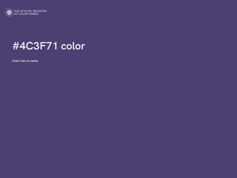 #4C3F71 color image