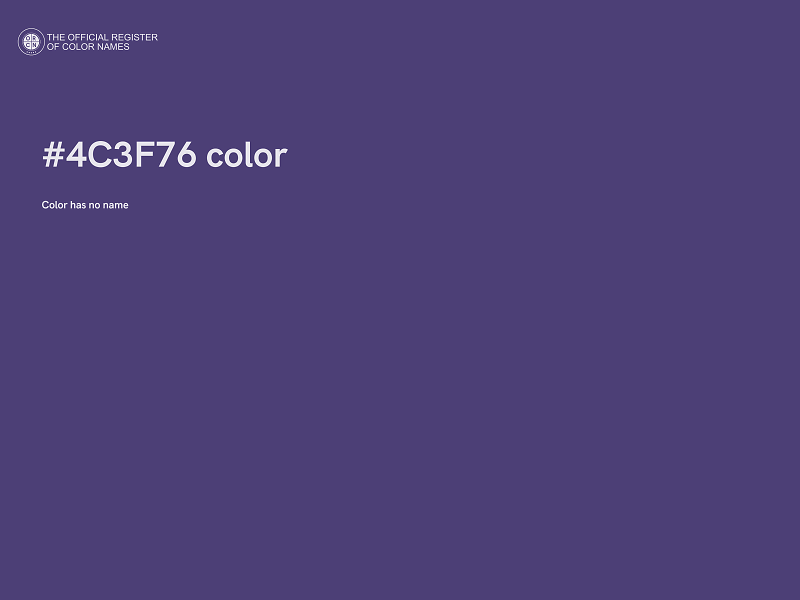 #4C3F76 color image