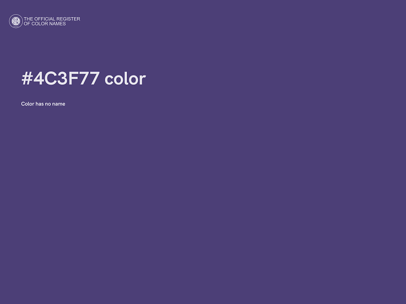 #4C3F77 color image