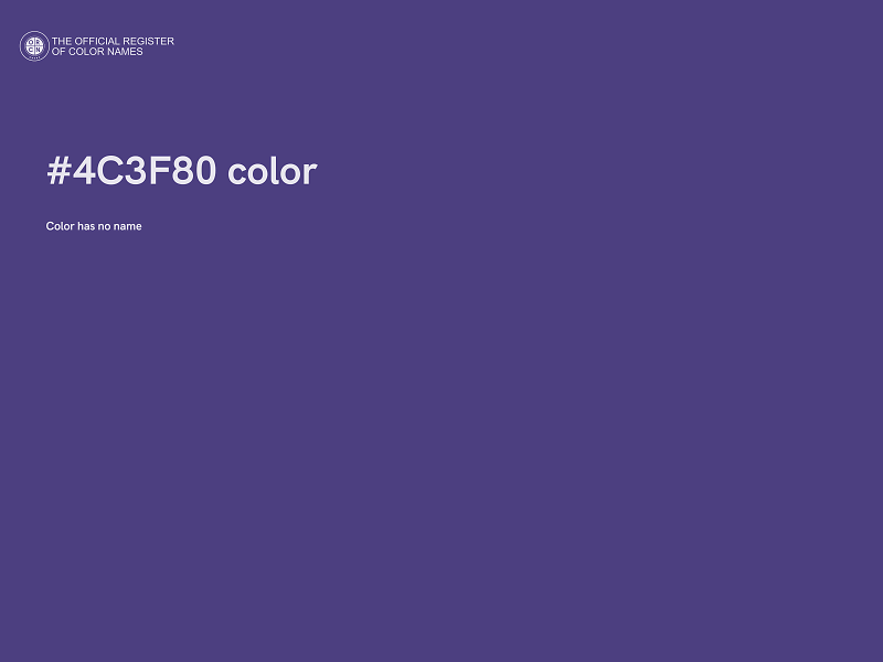 #4C3F80 color image