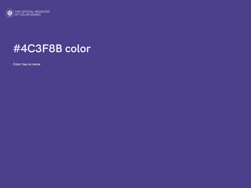 #4C3F8B color image