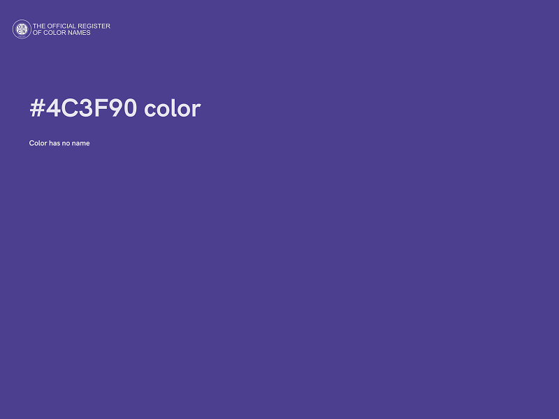 #4C3F90 color image