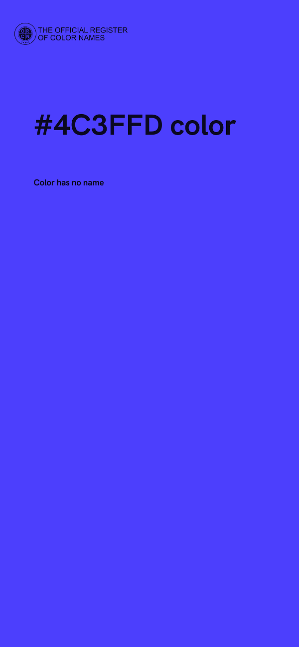 #4C3FFD color image