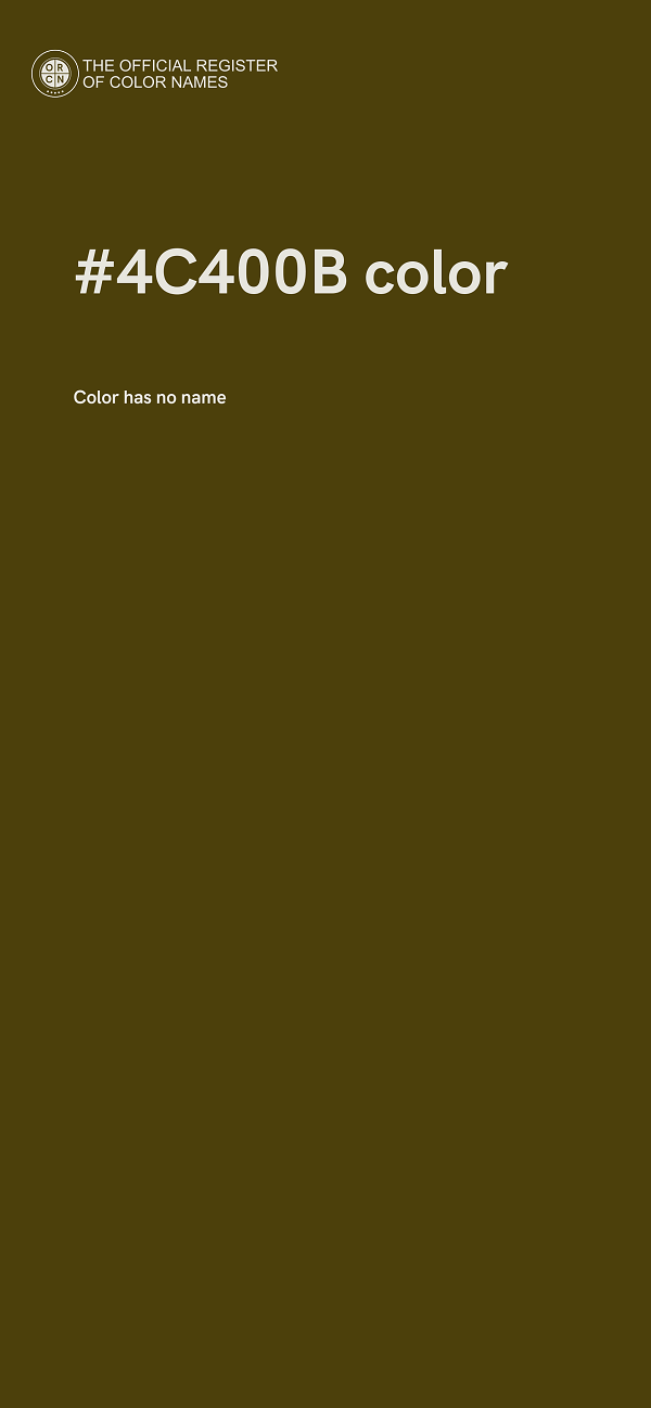 #4C400B color image