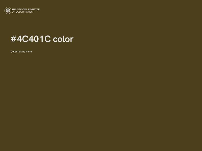 #4C401C color image