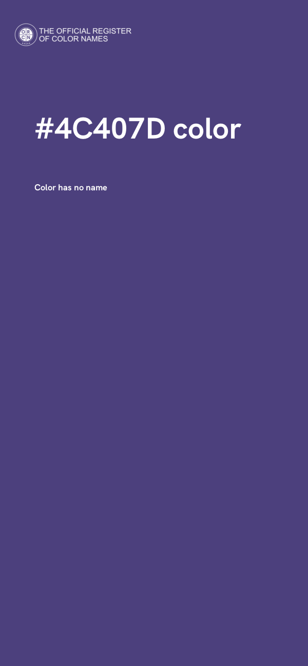 #4C407D color image